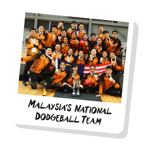 5 of our former Sri Emas International School students are part of Malaysia's national dodgeball team.