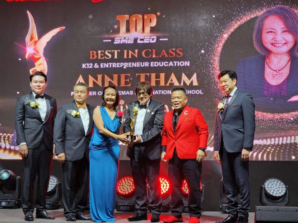 Founder and CEO of Ace EdVenture Education Group, Anne Tham, awarded as one of the TOP SME CEO and has achieved Outstanding Business Growth in 2022.