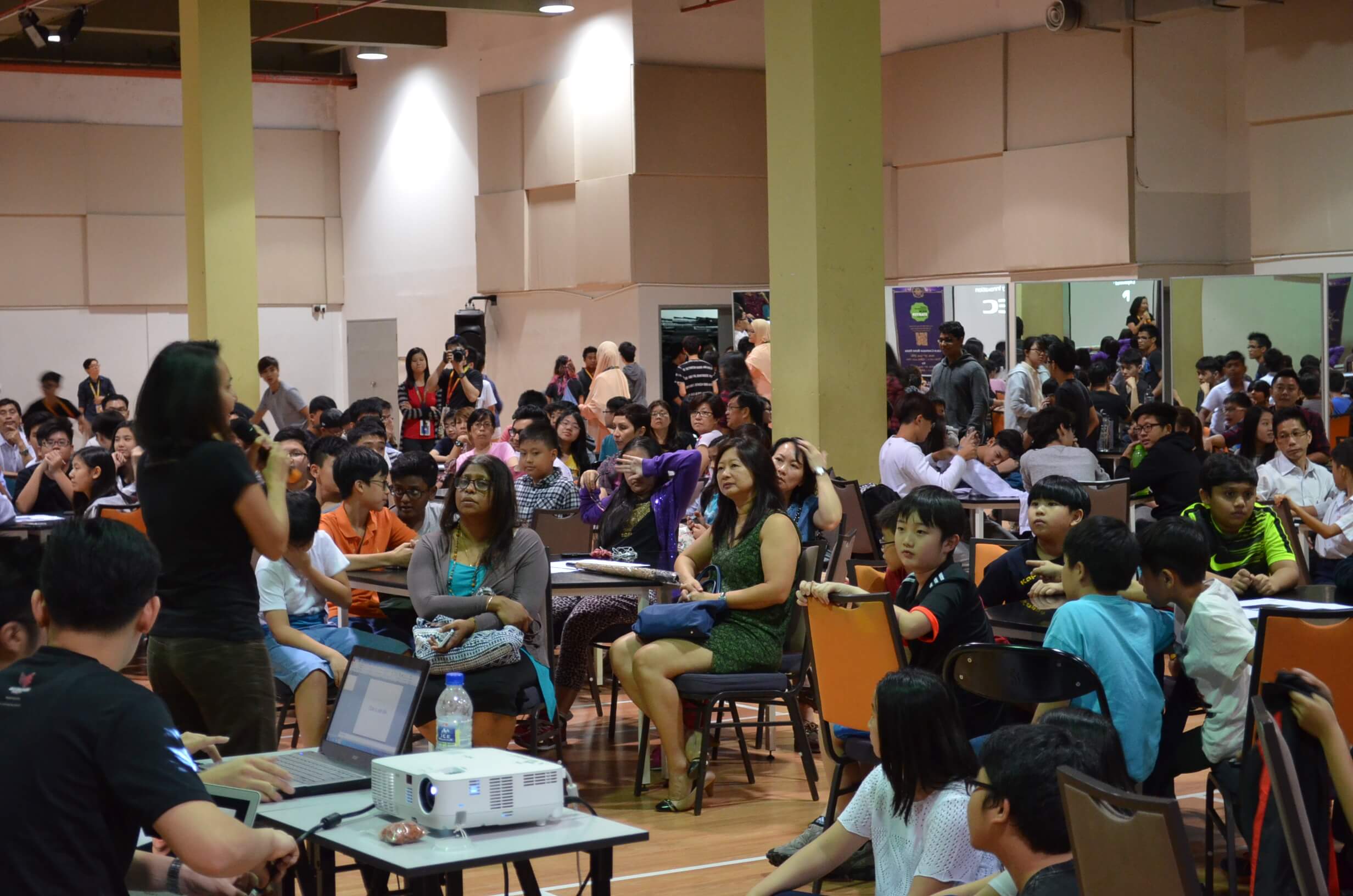 ChemCaper Crowdfunding Kickstarter Pizza Party held in Sri Emas International School.